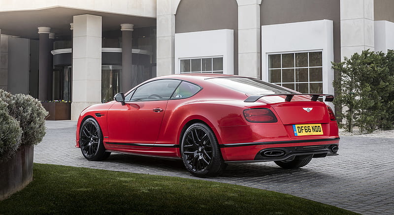 2018 Bentley Continental GT Supersports Coupe (Color: St. James Red) - Rear Three-Quarter , car, HD wallpaper
