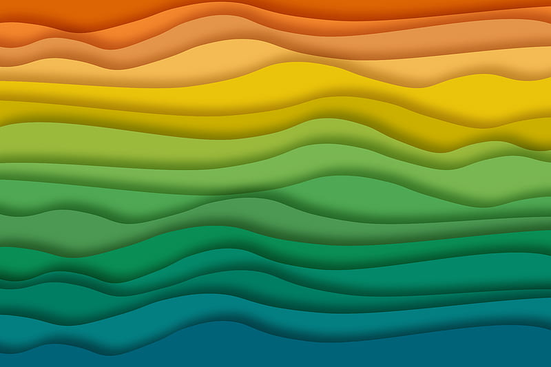 lines, wavy, colorful, texture, HD wallpaper