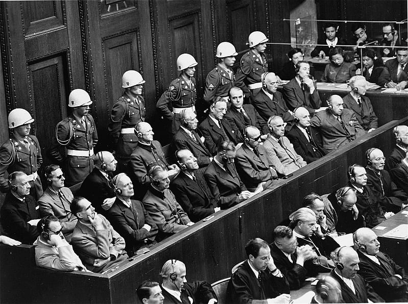 Nuremberg Trials, world war two, natzis, nazis, ww2, HD wallpaper