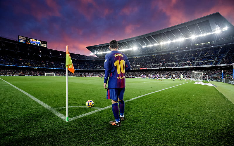 Lionel Messi, Barcelona, La Liga, Spain, corner kick, football stadium Leo  Messi, HD wallpaper | Peakpx