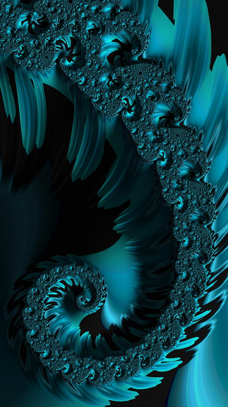 Fractal Swirl, abstract, complex, fractal, math, swirl, HD phone wallpaper