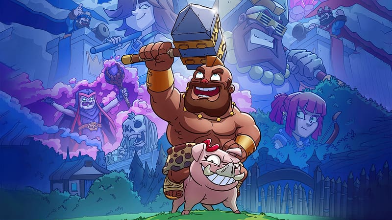 Hogs Clash Royale, clash-royale, 2023-games, games, supercell, HD wallpaper
