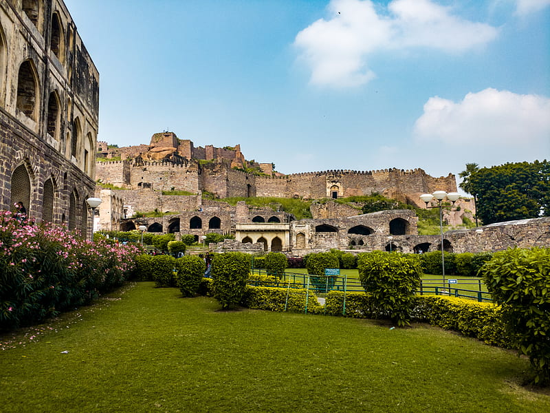Golconda Fort, hyderabad, castle, india, heritage, culture, HD wallpaper