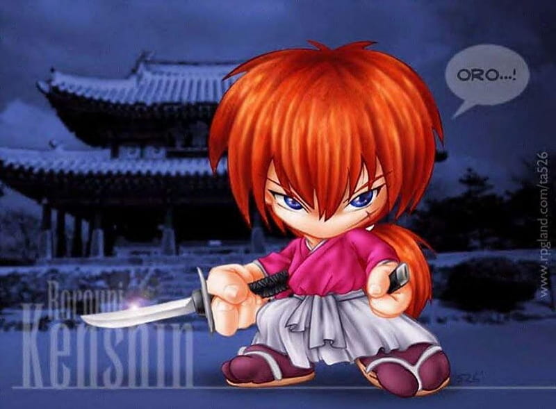 Chibi kenshin, anime, rurouni kenshin, HD wallpaper | Peakpx