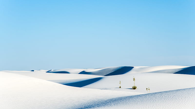 Desert, White Sands National Monument, New... Ultra, Nature, Desert, White, Sand, Dunes, gypsum, HD wallpaper