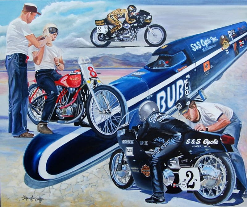 S&S Cycle Inc, bikes, fantasy, motorcycle, people, HD wallpaper