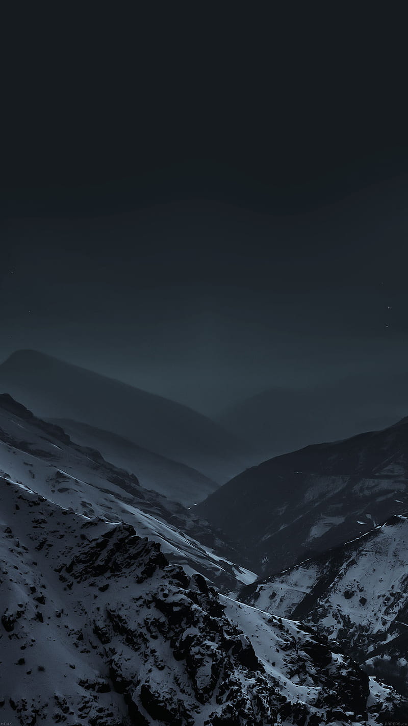 Night in mountain mountain, night, HD phone wallpaper