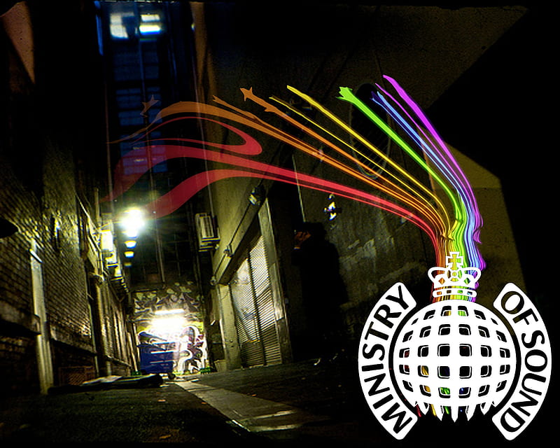 Ministry of Sound , disco, dancefloor, bass, music, rainbow, club, hands up, logo, ministry of sound, trance, base, lines, colours, dance, HD wallpaper
