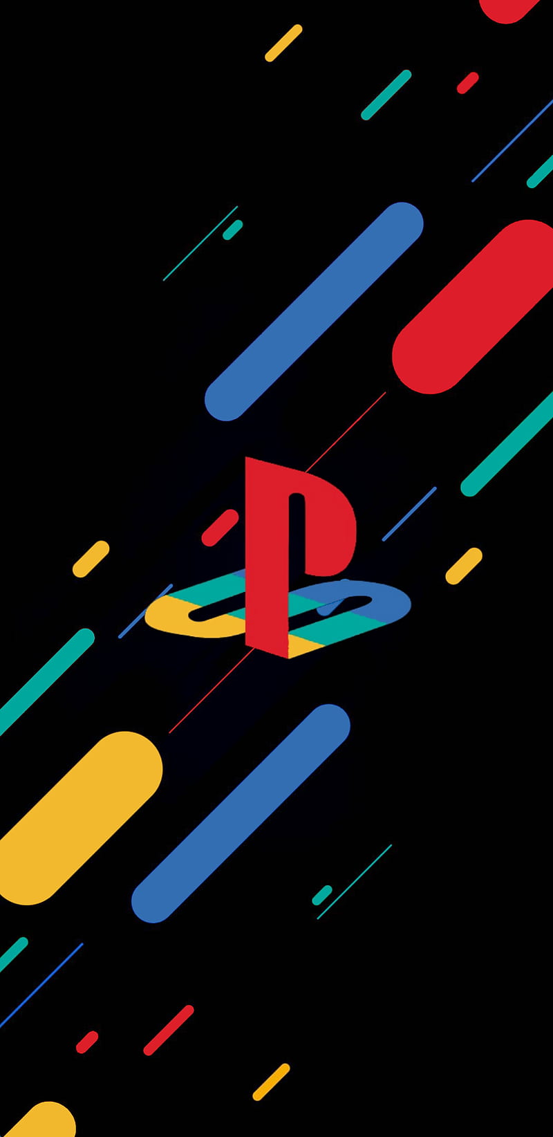PlayStation, colorful, colors, double exposure, logo, new, HD phone wallpaper