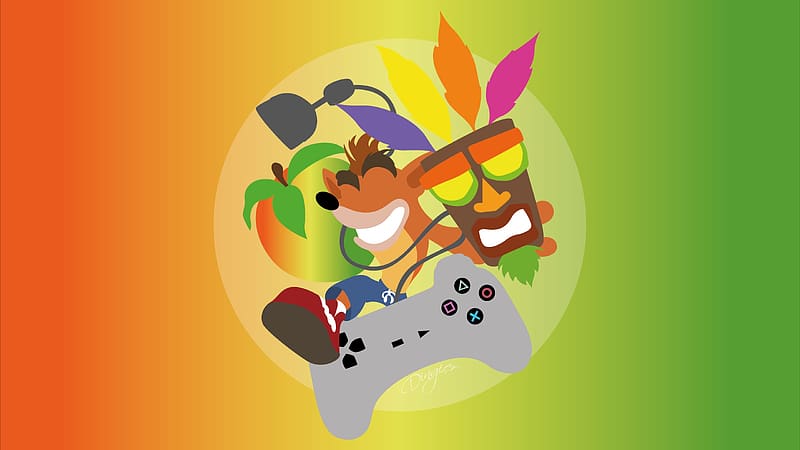 Video Game, Aku Aku (Crash Bandicoot), Crash Bandicoot, Crash Bandicoot (Character), HD wallpaper