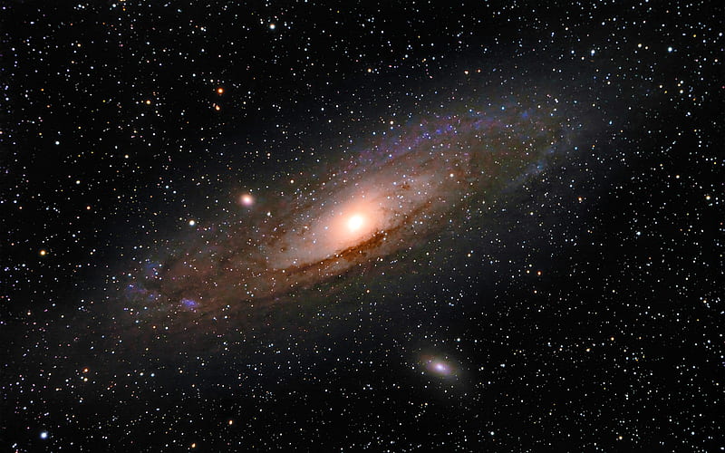 The Andromeda Galaxy, stars, andromeda, space, galaxy, HD wallpaper