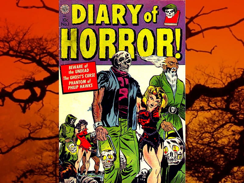 Diary Of Horror Comic01, classic comics, Diary Of Horror Comic, horror, halloween, HD wallpaper