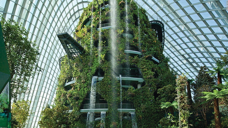 World's most breathtaking greenhouses, Glass House, HD wallpaper