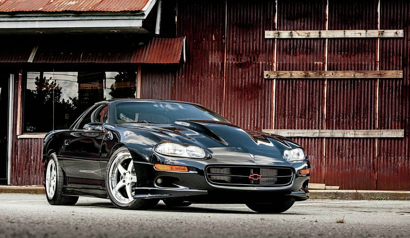1999-Chevrolet-Camaro-Z28, Custom Wheels, Black, GM, 1999, HD wallpaper |  Peakpx
