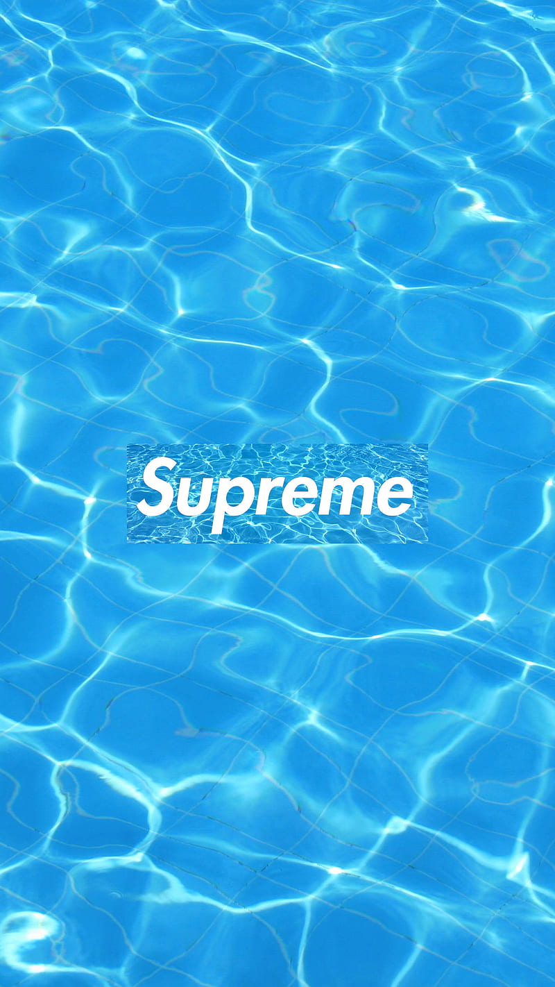 Supreme, Blue, Logo Wallpaper Download