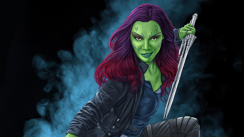 HD wallpaper comics gamora guardians of the galaxy marvel comics