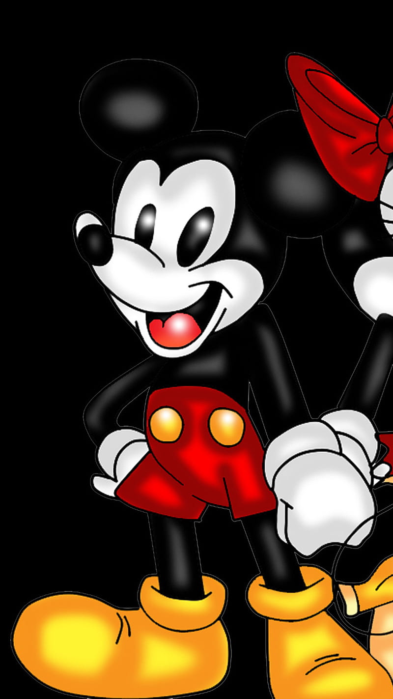 Mickey and Minnie love, mickey and minnie mouse, cartoon, HD phone wallpaper  | Peakpx