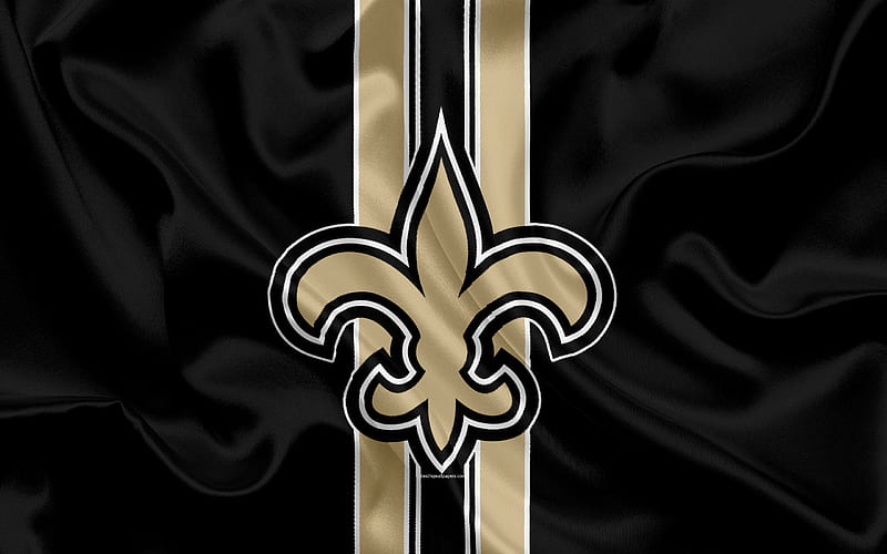 New Orleans Saints, American football, logo, emblem, NFL, National Football League, New Orleans, Louisiana, USA, National Football Conference, HD wallpaper