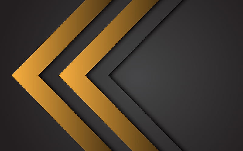 Black gold background, golden lines background, black paper texture, golden lines texture, geometric backgrounds, HD wallpaper