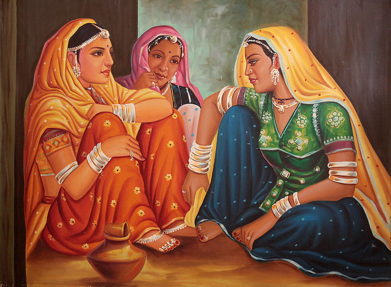 The Common Concerns. Exotic India Art, Rajasthani Painting, HD wallpaper