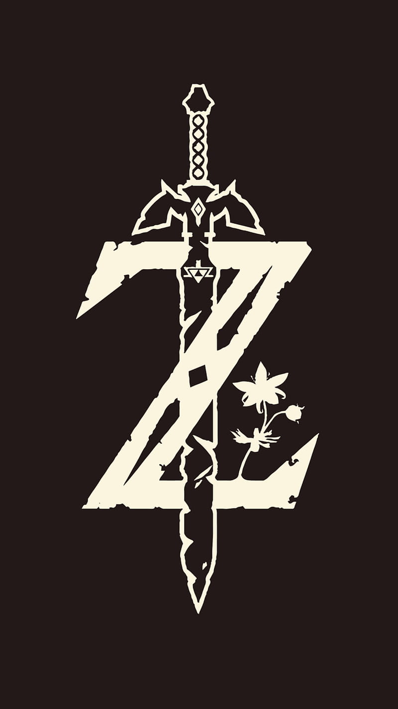 LOZ Minimalist, legend of zelda, link, nintendo, symbol, zelda, HD phone wallpaper