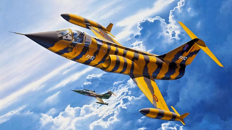 F-104 Starfighter Artwork, F104 Starfighter, F104 Starfighter Artwork, F 104 Starfighter Art, Jets, Jet, HD wallpaper