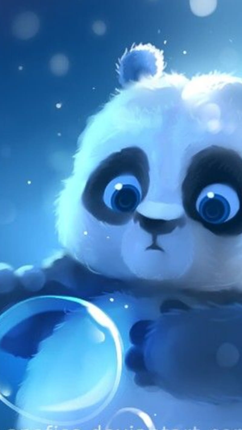 Panda, animal, animals, blue, cute, pandas, HD phone wallpaper | Peakpx