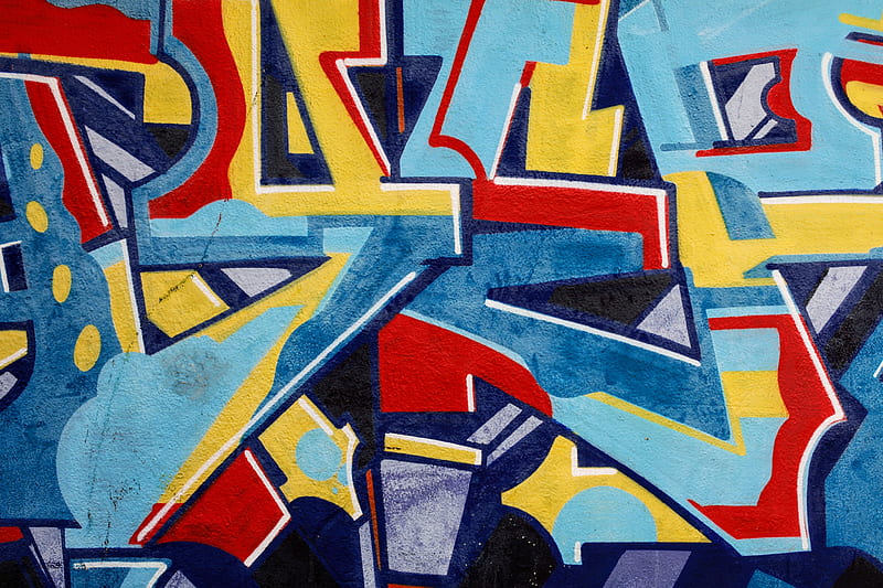 graffiti, letters, symbols, paint, wall, HD wallpaper