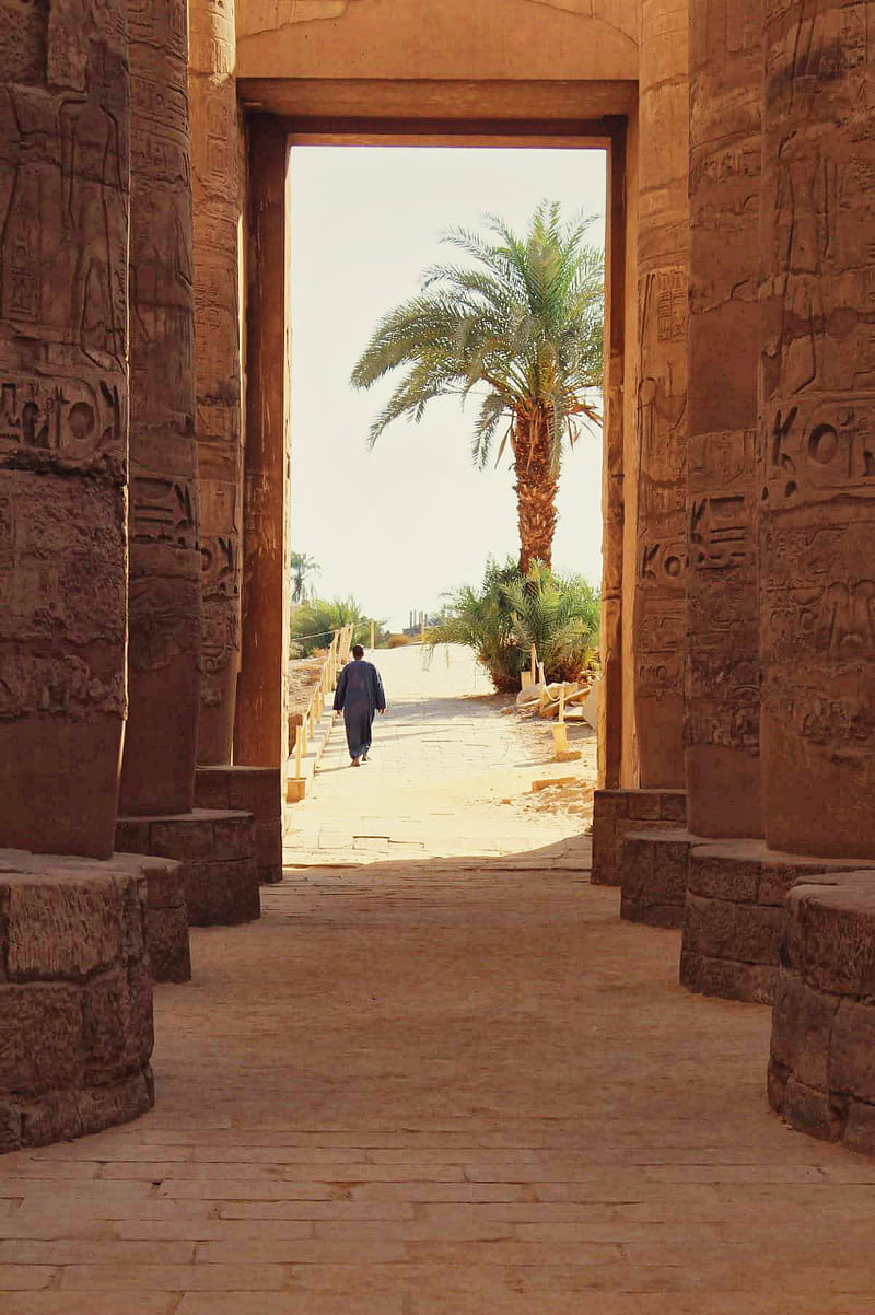 Luxor, egypt, pharaonic, pharo, temple, HD phone wallpaper