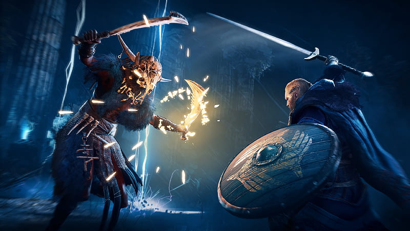 Assassin's Creed Valhalla Fight, HD wallpaper