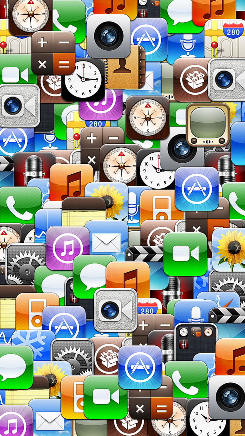 Apple icons vf, HD phone wallpaper