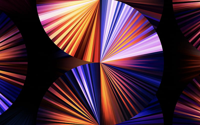iPad Pro 2021 , Apple Event 2021, Purple, Light, Colorful, Stock, Abstract, HD wallpaper