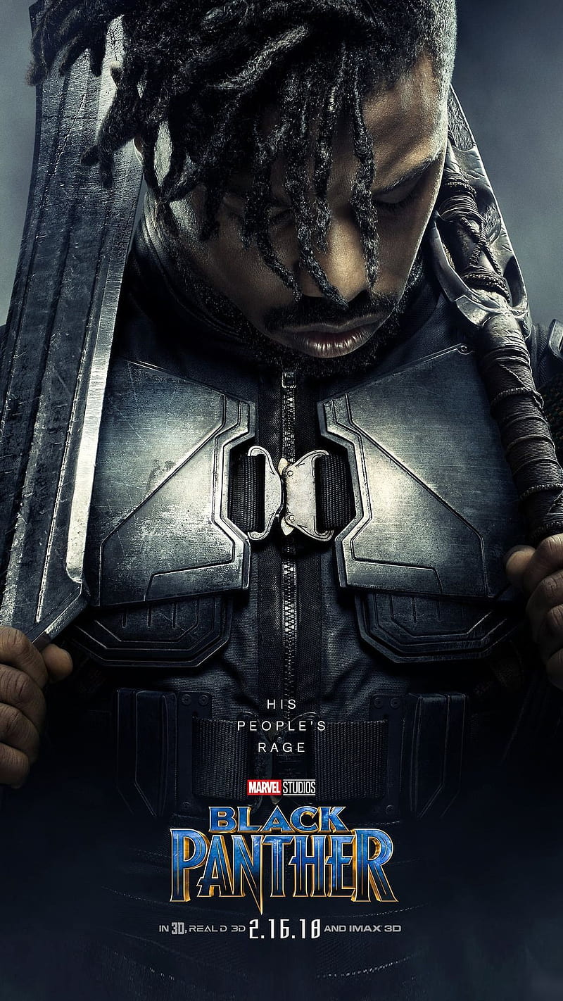 Black Panther, 2018, iron, man, movie, poster, HD phone wallpaper