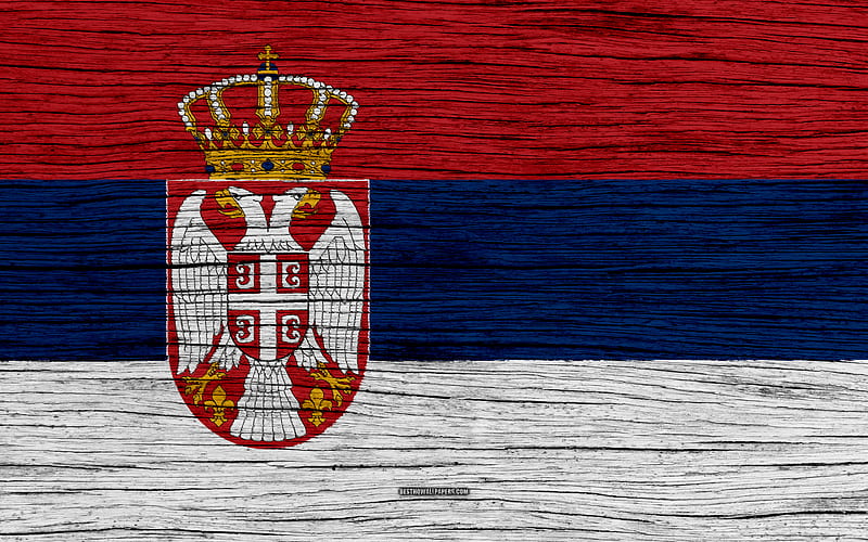 Flag of Serbia Europe, wooden texture, Serbian flag, national symbols, Serbia flag, art, Serbia, HD wallpaper