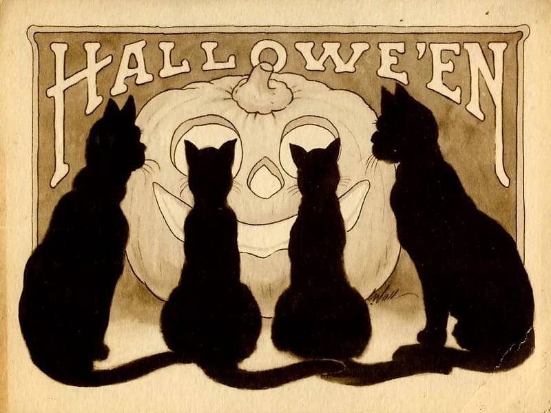 Vintage Halloween31 posters Vintage Halloween cards halloween HD  wallpaper  Peakpx