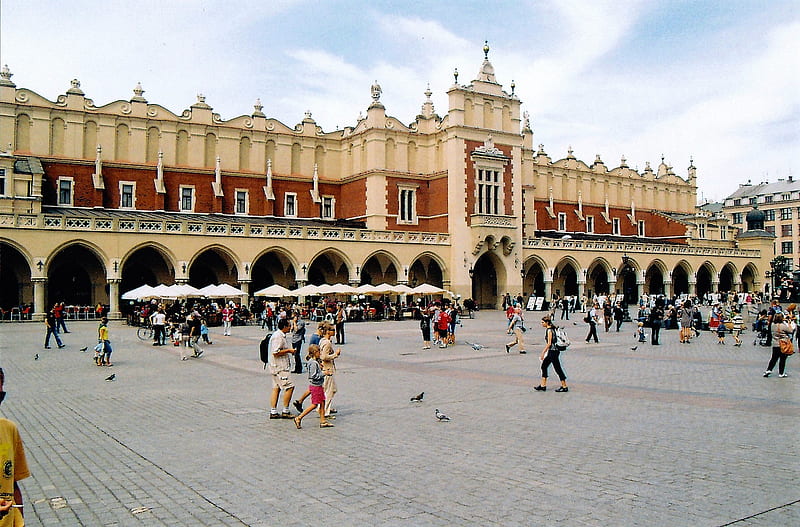 Main Square - Krakow - Poland (August 2011), Cities, Poland, Krakow, Polish Cities, HD wallpaper