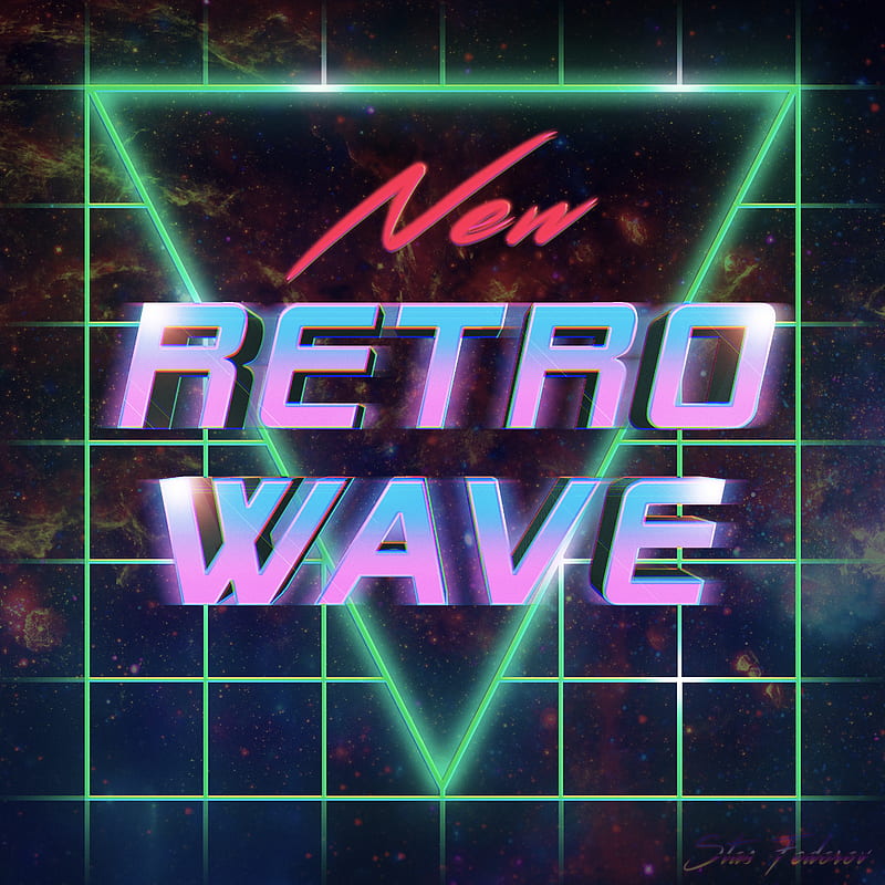 neon, Retrowave, synthwave, 1980s, hop, typography, digital art, HD phone wallpaper