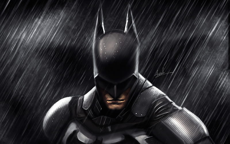 Batman Gotham City Protector, batman, superheroes, digital-art, artwork, HD wallpaper