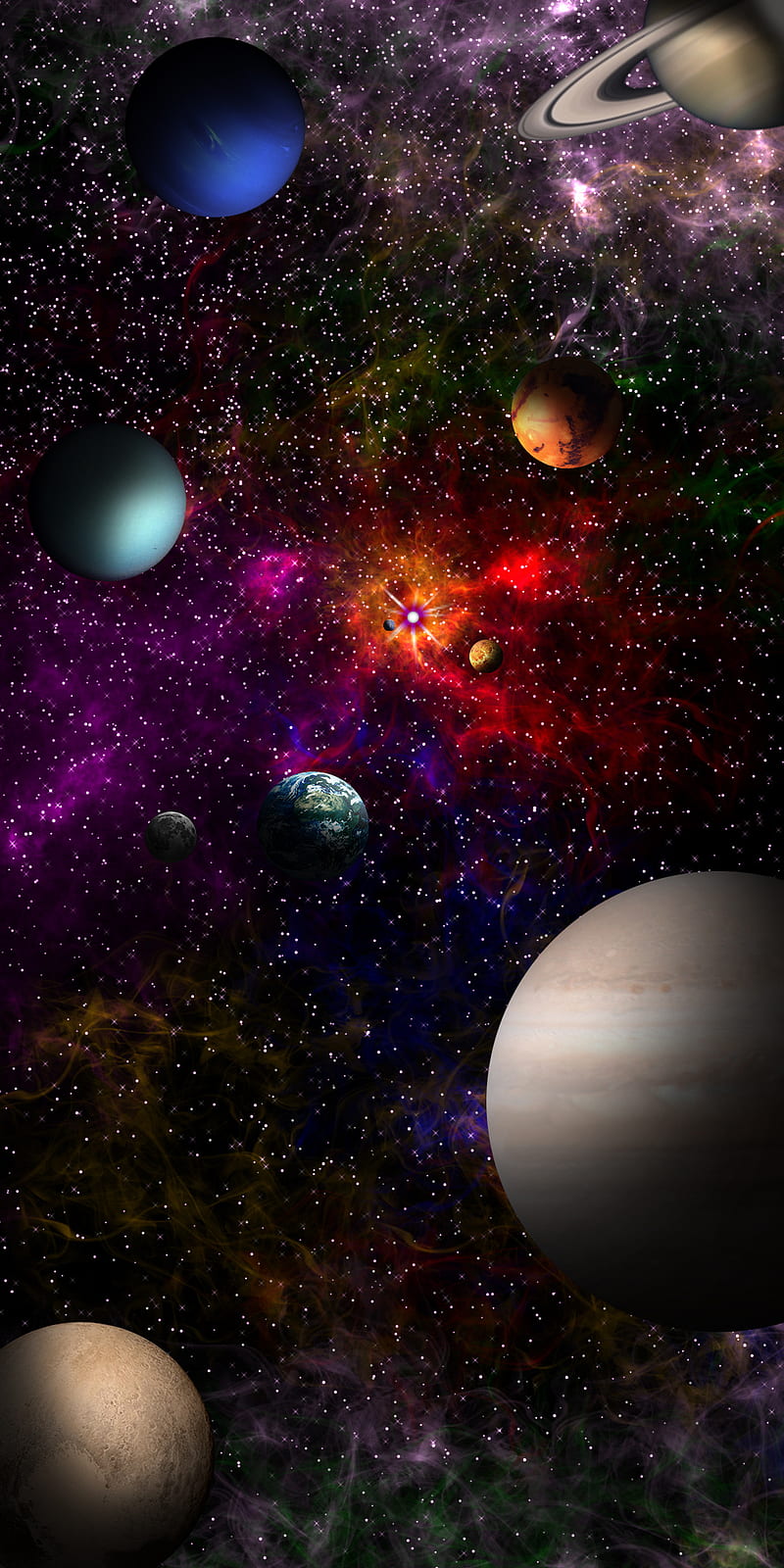 Sol, cosmos, planeta, sistema solar, espacio, estrellas, Fondo de pantalla  de teléfono HD | Peakpx