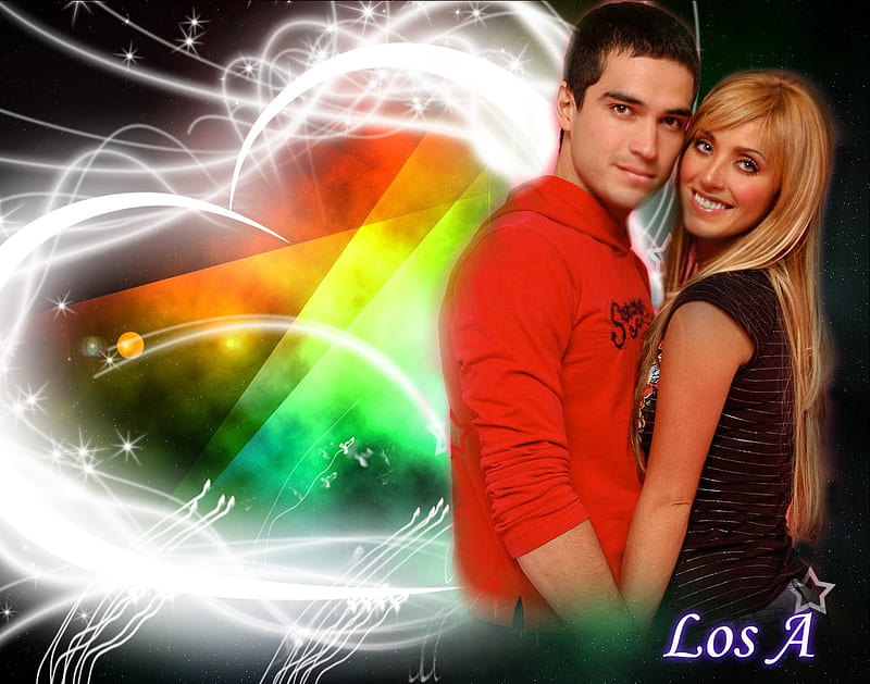 Anahi y Alfonso, alfonso, los a, anahi, HD wallpaper