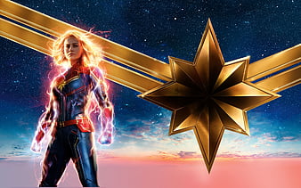 2019 Captain Marvel Movie Poster, HD wallpaper