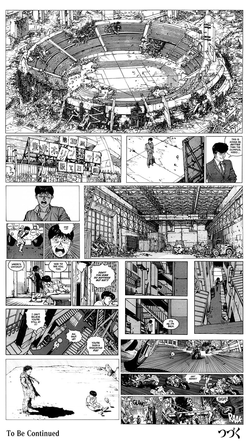 Akira, anime, manga, monochrome, translated, speech bubble, HD phone wallpaper