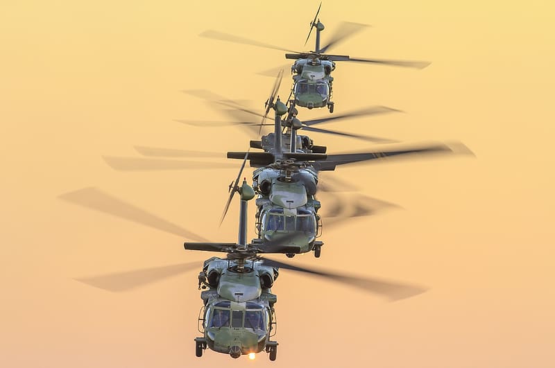 Helicopter, Aircraft, Military, Sikorsky Uh 60 Black Hawk, Military Helicopters, HD wallpaper