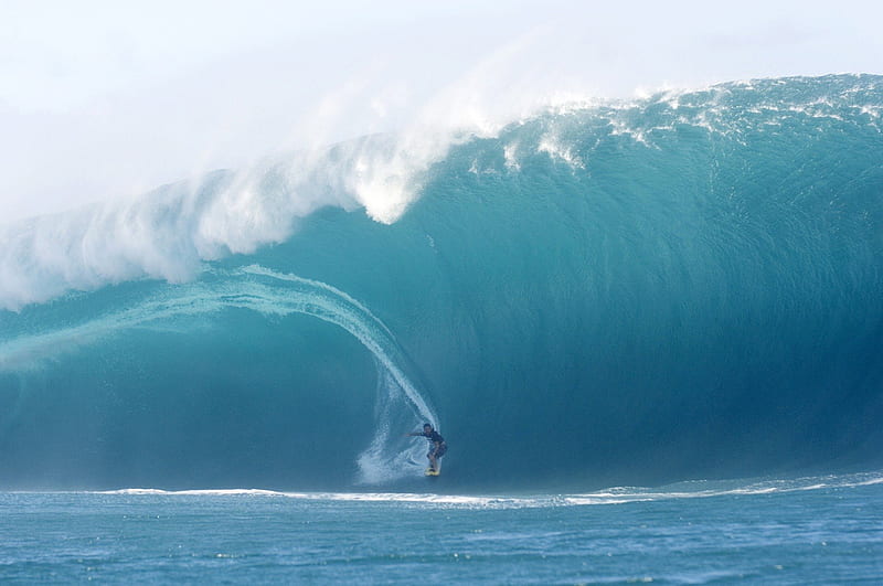 Big Wave Surfing, surfer, big wave, graphy, water, ocean, waves, surfing, HD wallpaper