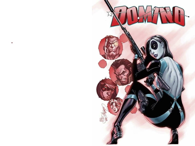 Domino, Comics, Superheroes, Xmen, Marvel, HD wallpaper