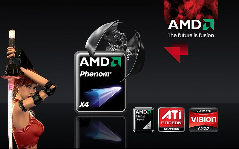 AMD Phenom X4 ATi Ruby, amd, phenom 780gm, ati, 780, dragon, x4, chipset, radeon, HD wallpaper