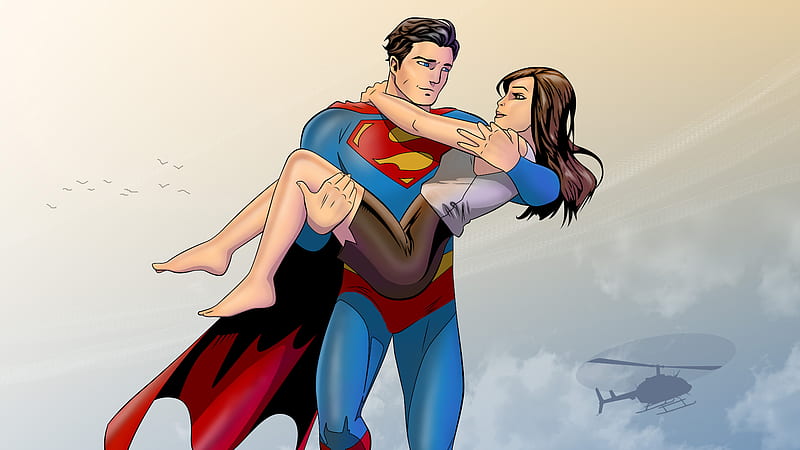 Superman And Lois Artwork , superman, artwork, artist, digital-art, , superheroes, HD wallpaper