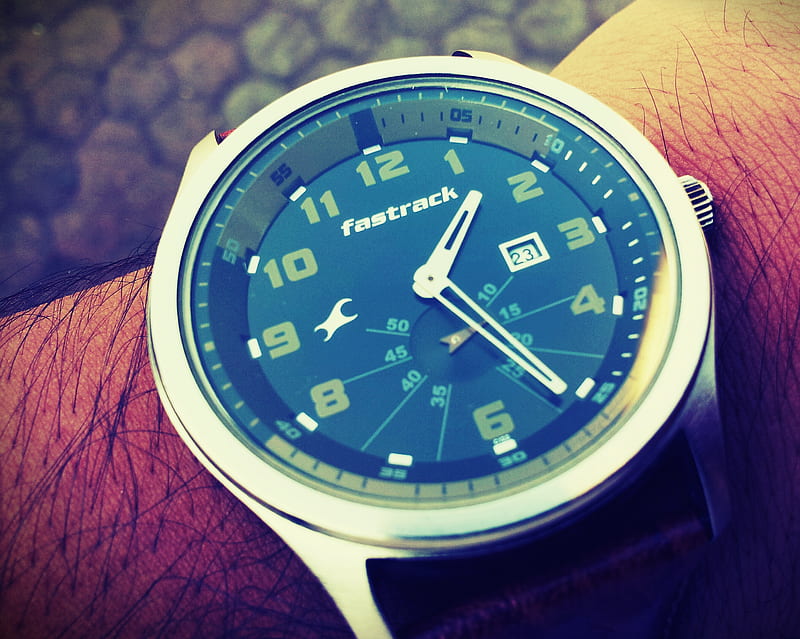 Watch, fast, fastrack, hand, minute, time, HD wallpaper