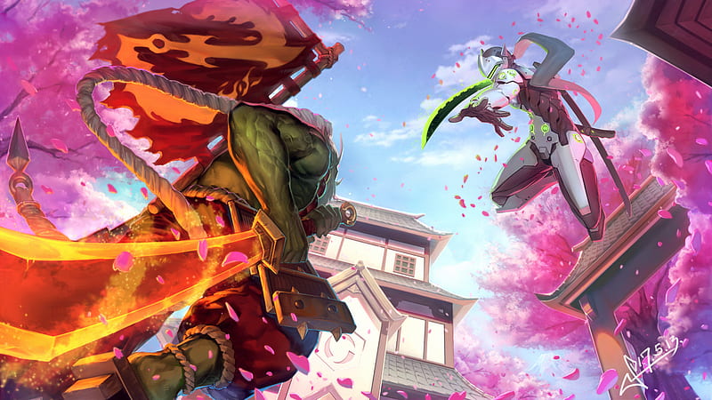Genji Overwatch Sakura Samurai Laptop, , Background, and, Samurai Cherry  Blossom, HD wallpaper | Peakpx
