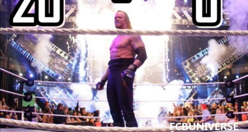Undertaker: 20 - 0, r wrestlemania, streak, sports entertainment, undertake, wwe, HD wallpaper